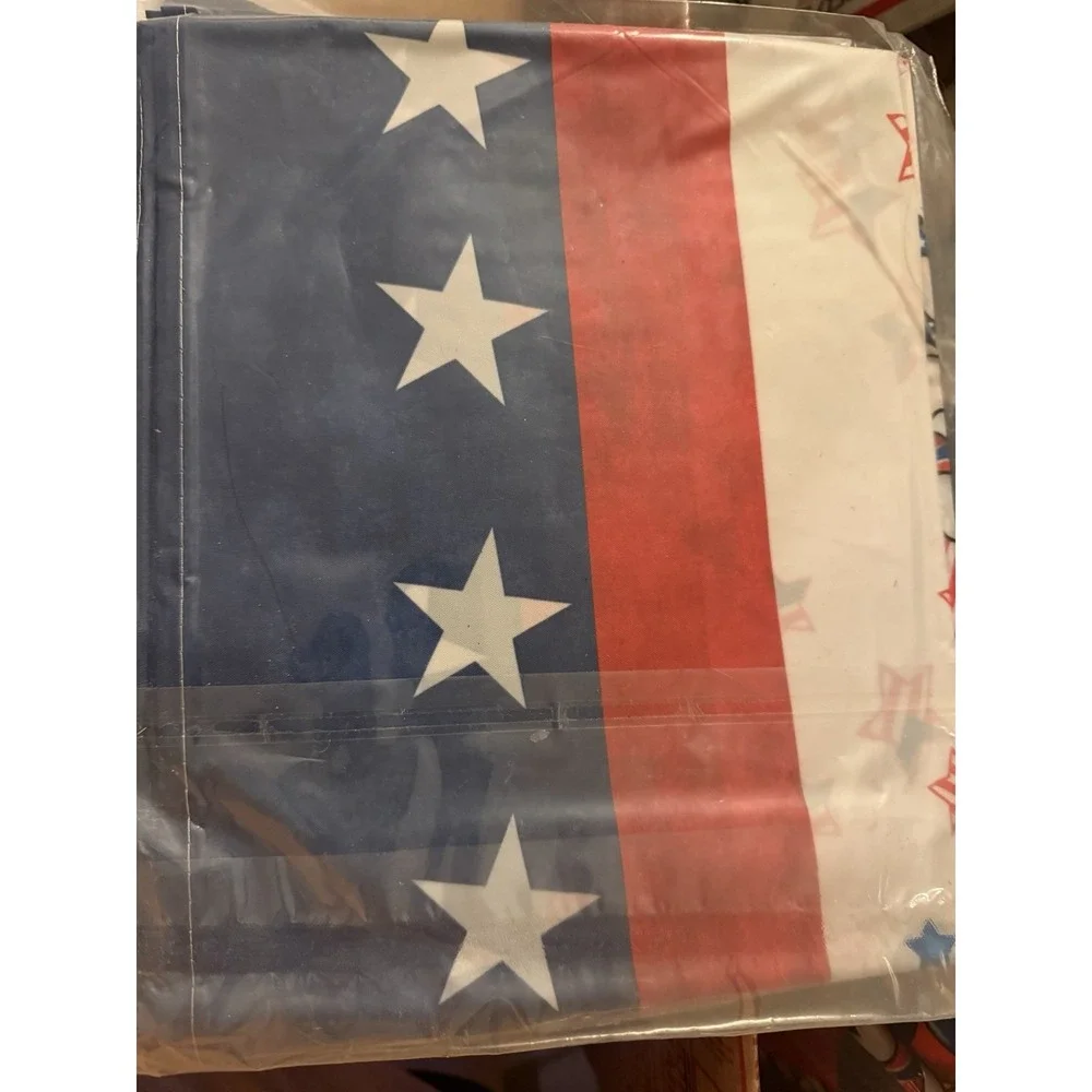 Tablecloth 60x84 Inch Red White and Blue Gnomes Star Patriotic Independence Day